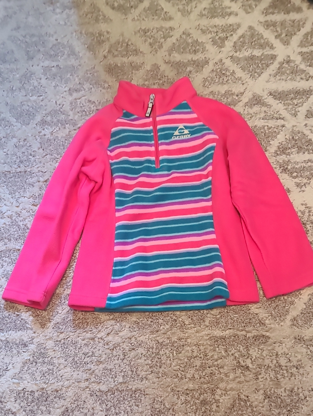 4 for $28 - Gerry Girls S (5/6) Pink Fleece 3/4 Zip Sweatshirt